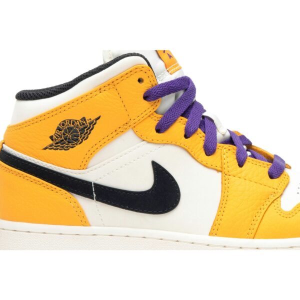 Jordan 1 Mid SE Lakers (GS) BQ6931-700 - Brosneaker photo 2