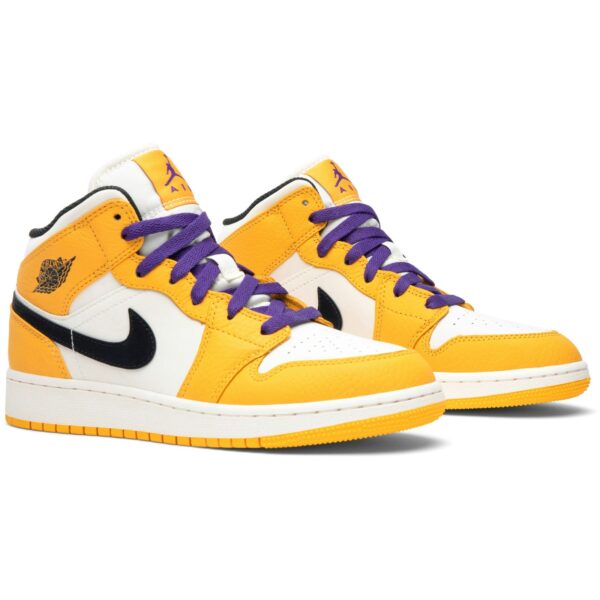 Jordan 1 Mid SE Lakers (GS) BQ6931-700 - Brosneaker photo 8