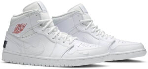 Jordan 1 Mid SE Nike Swoosh On Tour (2020) CW7589-100 - Brosneaker photo 5