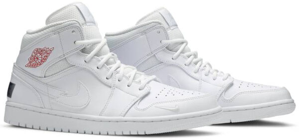 Jordan 1 Mid SE Nike Swoosh On Tour (2020) CW7589-100 - Brosneaker photo 5