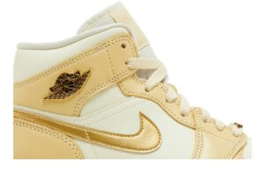 Jordan 1 Mid SE Pale Vanilla Metallic Gold (Women's) FB9892-200 - Brosneaker photo 2