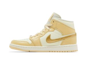 Jordan 1 Mid SE Pale Vanilla Metallic Gold (Women's) FB9892-200 - Brosneaker photo 3