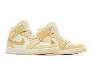 Jordan 1 Mid SE Pale Vanilla Metallic Gold (Women's) FB9892-200 - Brosneaker photo 8