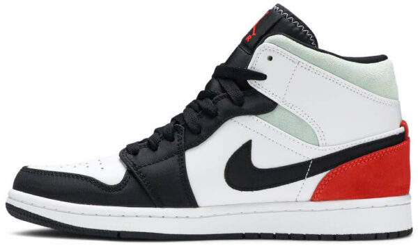 Jordan 1 Mid SE Red Black Toe 852542-100 - Brosneaker photo 2
