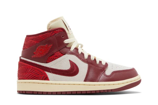 Jordan 1 Mid SE Tiki Leaf Team Red (Women's) DZ2820-601 - Brosneaker photo 1