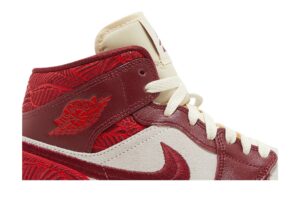 Jordan 1 Mid SE Tiki Leaf Team Red (Women's) DZ2820-601 - Brosneaker photo 2