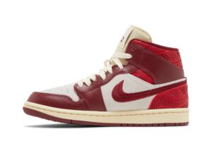Jordan 1 Mid SE Tiki Leaf Team Red (Women's) DZ2820-601 - Brosneaker photo 3
