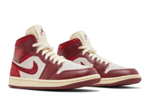 Jordan 1 Mid SE Tiki Leaf Team Red (Women's) DZ2820-601 - Brosneaker photo 8