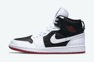 Jordan 1 Mid SE Utility Canvas White Black Gym Red (Women's) DD9338-016 - Brosneaker photo 2