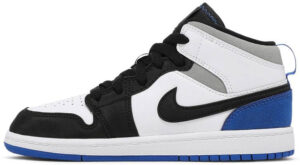 Jordan 1 Mid SE White Black Royal (PS) BQ6932-102 - Brosneaker photo 2