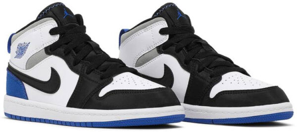 Jordan 1 Mid SE White Black Royal (PS) BQ6932-102 - Brosneaker photo 3