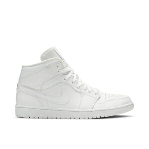 Jordan 1 Mid Triple White (2019) 554724-129 - Brosneaker photo 1