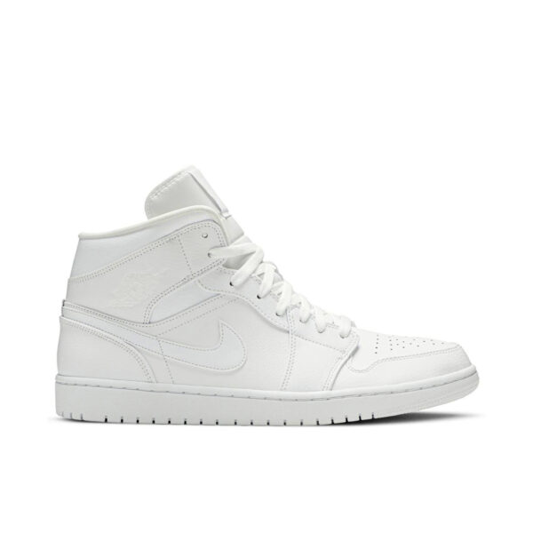 Jordan 1 Mid Triple White (2019) 554724-129 - Brosneaker photo 1