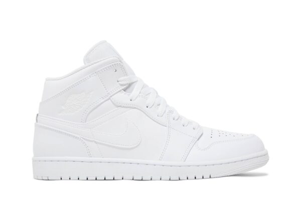 Jordan 1 Mid Triple White 554724-136 - Brosneaker photo 1