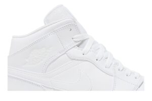 Jordan 1 Mid Triple White 554724-136 - Brosneaker photo 2