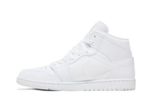 Jordan 1 Mid Triple White 554724-136 - Brosneaker photo 3