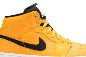 Jordan 1 Mid University Gold Black 554724-700 - Brosneaker photo 2