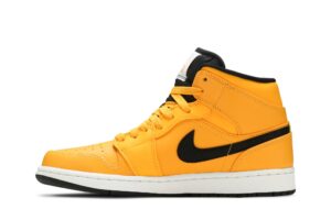 Jordan 1 Mid University Gold Black 554724-700 - Brosneaker photo 3