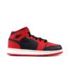 Jordan 1 Mid White Black Chile Red (GS) 554725-005 - Brosneaker photo 1