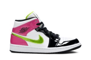 Jordan 1 Mid White Black Cyber Pink CZ9834-100 - Brosneaker photo 1