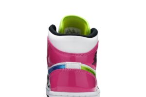 Jordan 1 Mid White Black Cyber Pink CZ9834-100 - Brosneaker photo 7