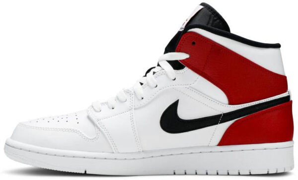 Jordan 1 Mid White Black Gym Red 554724-116 - Brosneaker photo 2