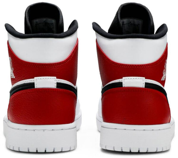 Jordan 1 Mid White Black Gym Red 554724-116 - Brosneaker photo 4