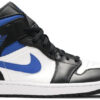 Jordan 1 Mid White Black Racer Blue 554724-140 - Brosneaker photo 1