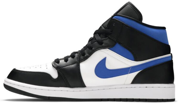 Jordan 1 Mid White Black Racer Blue 554724-140 - Brosneaker photo 2