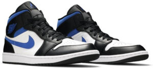 Jordan 1 Mid White Black Racer Blue 554724-140 - Brosneaker photo 3