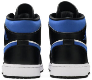 Jordan 1 Mid White Black Racer Blue 554724-140 - Brosneaker photo 4