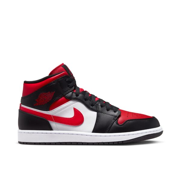 Jordan 1 Mid White Black Red (2022) 554724-079 - Brosneaker photo 1