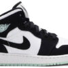 Jordan 1 Mid White Black Teal Tint (GS) BQ6931-103 - Brosneaker photo 1