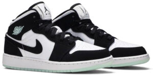 Jordan 1 Mid White Black Teal Tint (GS) BQ6931-103 - Brosneaker photo 3