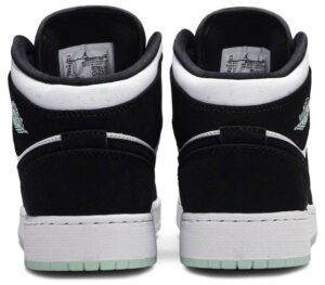 Jordan 1 Mid White Black Teal Tint (GS) BQ6931-103 - Brosneaker photo 4