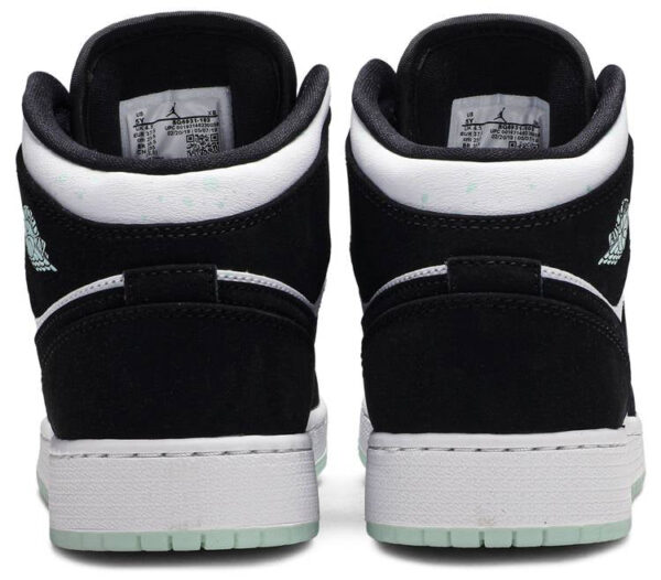 Jordan 1 Mid White Black Teal Tint (GS) BQ6931-103 - Brosneaker photo 4