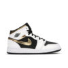 Jordan 1 Mid White Gold Black (GS) 554725-190 - Brosneaker photo 1