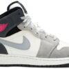 Jordan 1 Mid White Grey Hyper Pink (GS) 555112-117 - Brosneaker photo 1