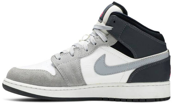 Jordan 1 Mid White Grey Hyper Pink (GS) 555112-117 - Brosneaker photo 2