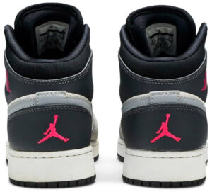 Jordan 1 Mid White Grey Hyper Pink (GS) 555112-117 - Brosneaker photo 4
