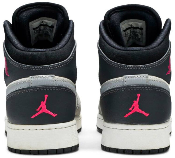 Jordan 1 Mid White Grey Hyper Pink (GS) 555112-117 - Brosneaker photo 4