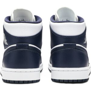Jordan 1 Mid White Metallic Gold Obsidian 554724-174 - Brosneaker photo 6