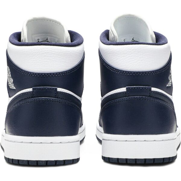 Jordan 1 Mid White Metallic Gold Obsidian 554724-174 - Brosneaker photo 6