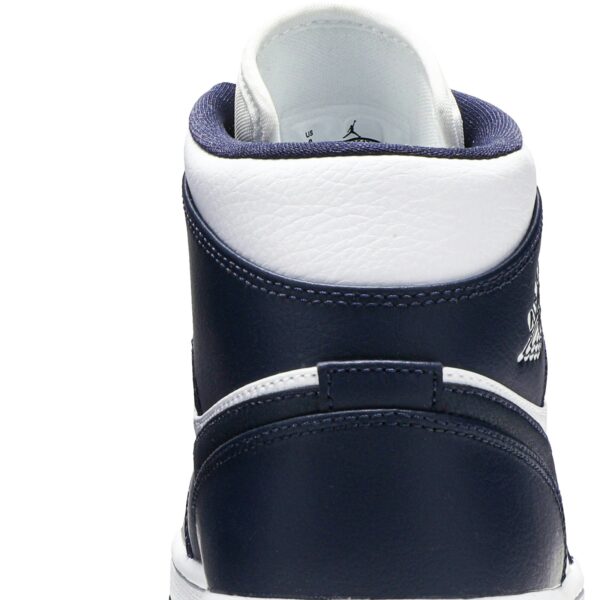 Jordan 1 Mid White Metallic Gold Obsidian 554724-174 - Brosneaker photo 7