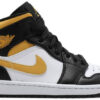 Jordan 1 Mid White Pollen Black 554724-177 - Brosneaker photo 1