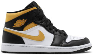 Jordan 1 Mid White Pollen Black 554724-177 - Brosneaker photo 1