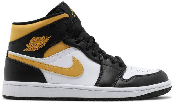 Jordan 1 Mid White Pollen Black 554724-177 - Brosneaker photo 1