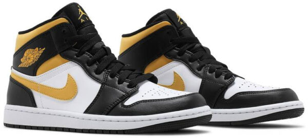 Jordan 1 Mid White Pollen Black 554724-177 - Brosneaker photo 3