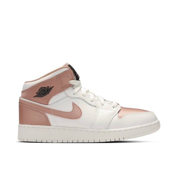 Jordan 1 Mid White Rose Gold (GS) 555112-190 - Brosneaker photo 1