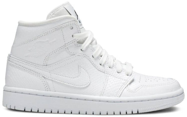 Jordan 1 Mid White Snakeskin (Women's) BQ6472-110 - Brosneaker photo 1